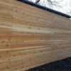 modern horizontal wood privacy fence