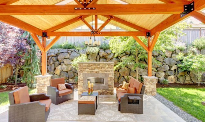 backyard wood gazebo