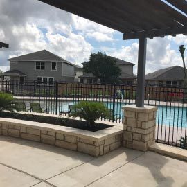 cast iron fence around pool