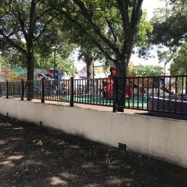 cast iron picket fence for commercial property san antonio