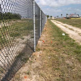 commercial chain link fence security perimeter