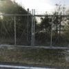 commercial chain link fence and gate