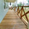 wrap around wood deck and railing