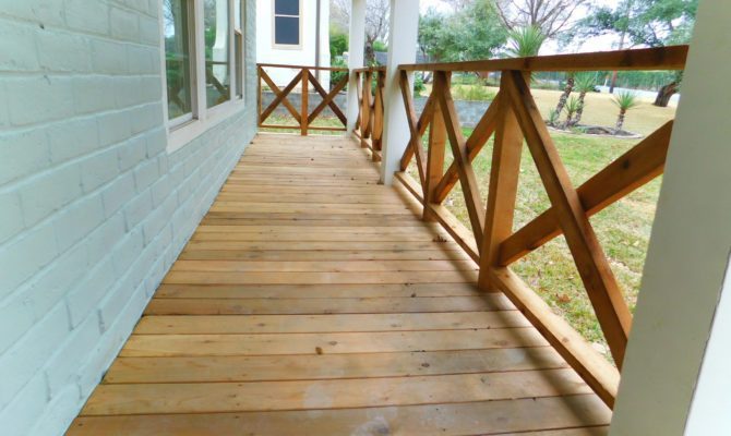 wrap around wood deck and railing