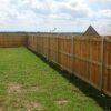 backyard residential wood fence