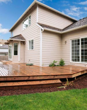 backyard wood decks