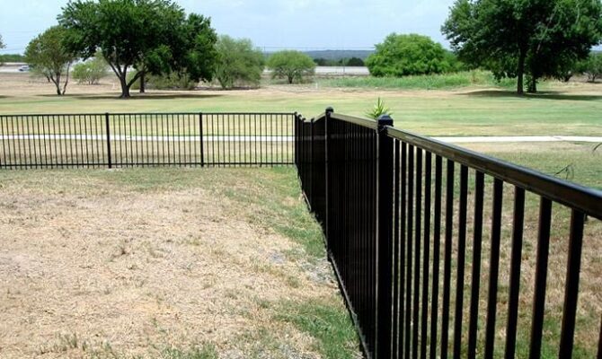 Residential wrought fence