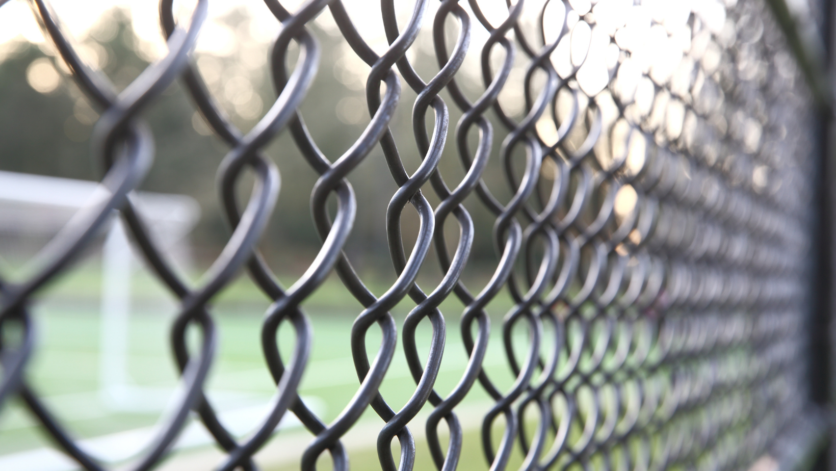 commercial chain link fencing at a texas soccer field