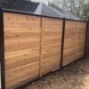 contemporary modern wood fence