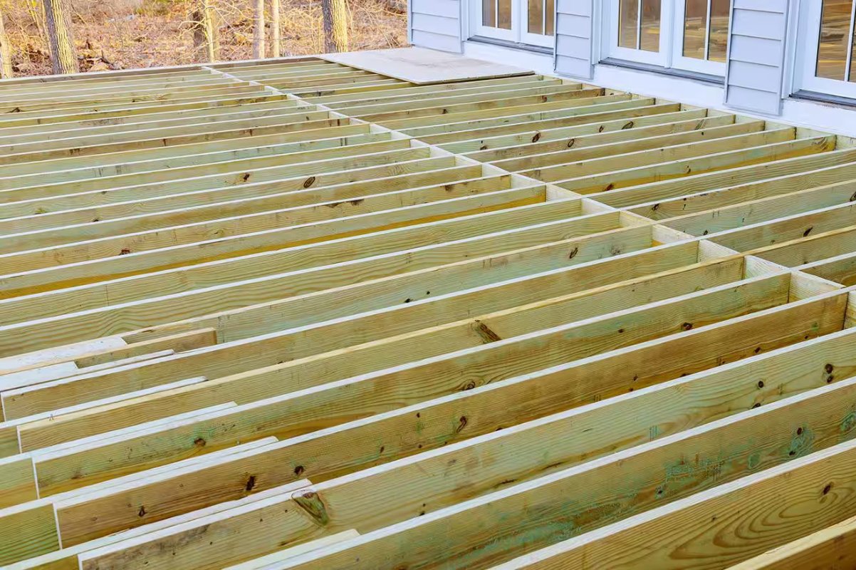 deck construction in Lackland Air Force Base